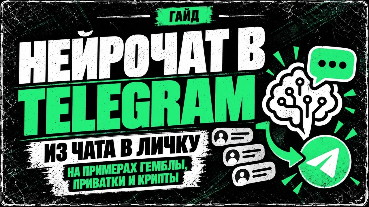 Нейрочат в Telegram: из чата в личку на примерах гемблы, приватки и крипты